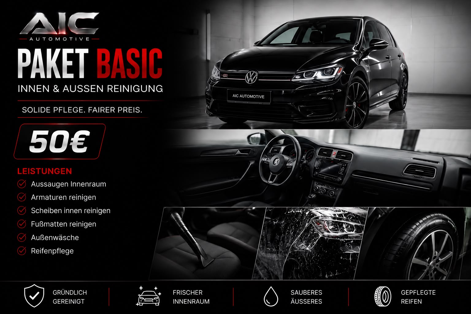 Fahrzeugaufbereitung – Basic Paket